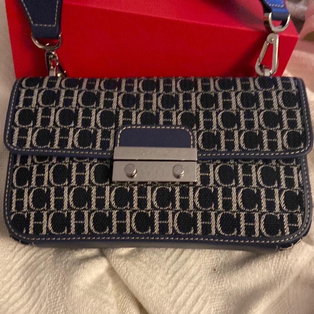 Brand new Carolina Herrera denim bag